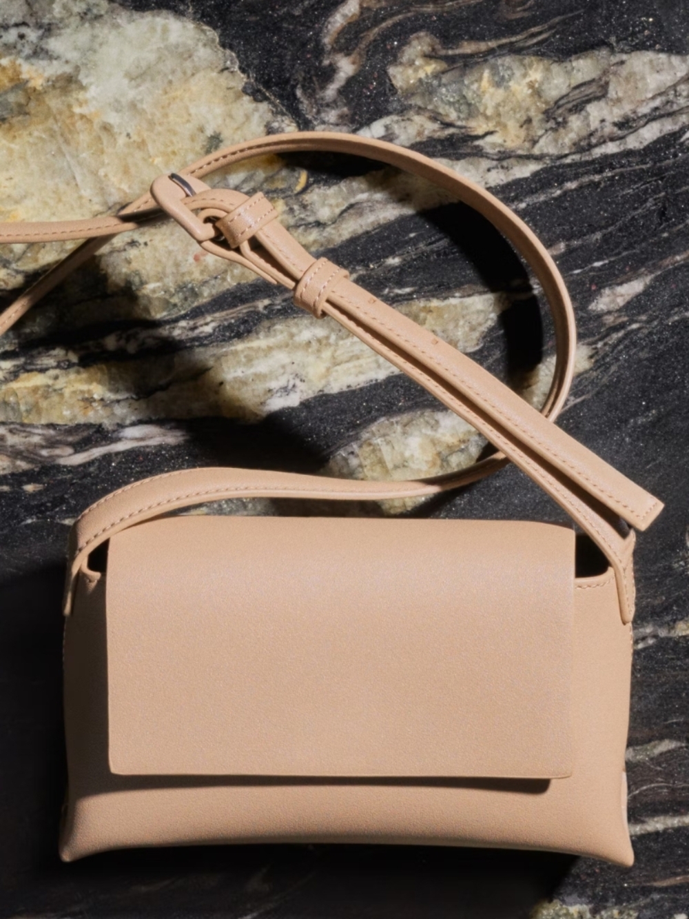 Mango Nude Beige Crossbody Bag